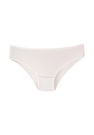 Kadın Düz Renkli Külot 7'li Paket Pamuklu Likralı Esnek Ve Yumuşak Kumaş Kahve