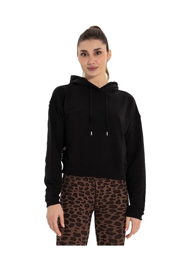 Inguz Kapüşonlu Hoodie Siyah