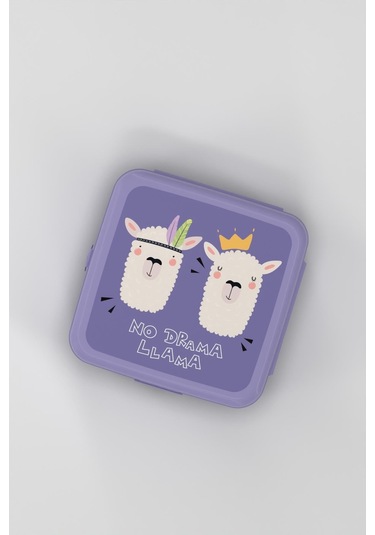 Renga Leya Lama Desenli Pp Çocuk Beslenme Kabı 412003 Mor Mor