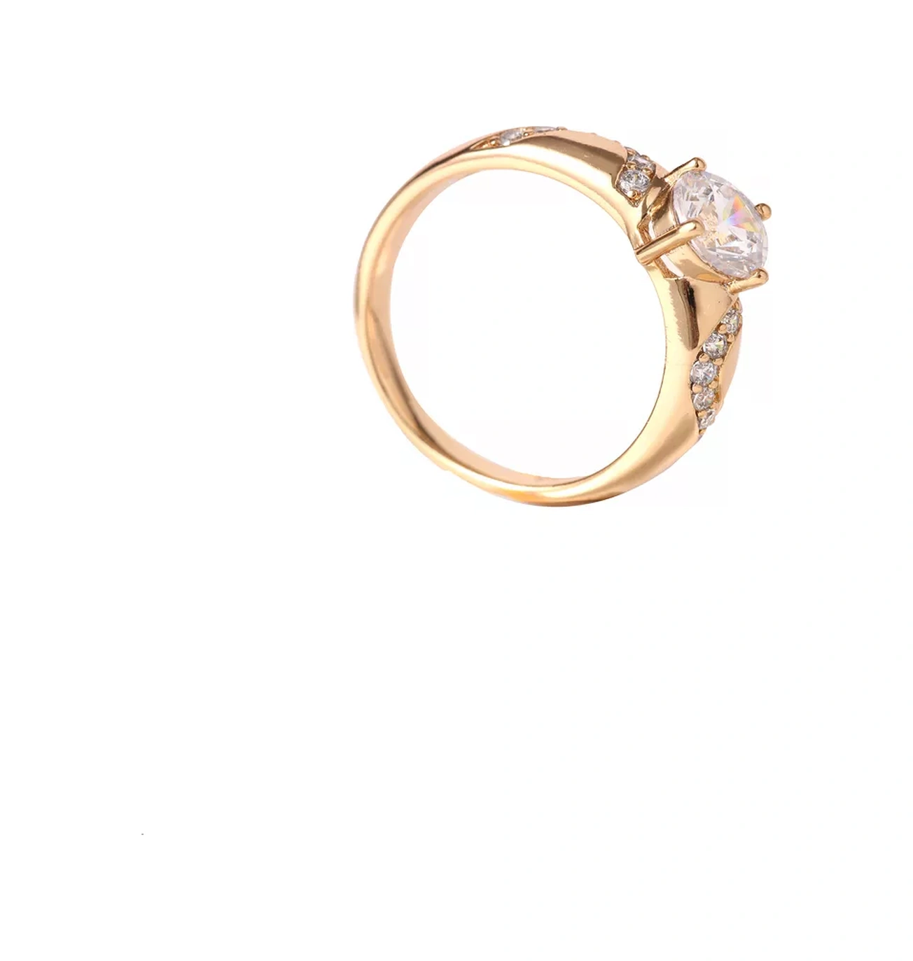 Xuping Taşlı Altın Kaplama Nişan Yüzüğü 189449450 Diğer