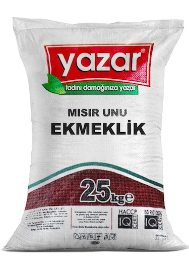 Yazar Glutensiz Ekmeklik Karadeniz Mısır Unu 25 KG