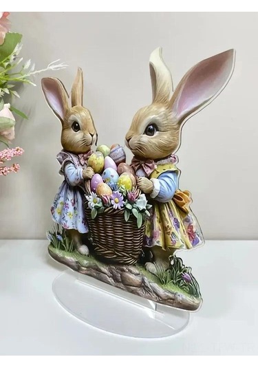 Tenfowee 20 Cm Akrilik Gazon Figürü, Pati K, Bahçe Dekoru, 2d Ev Deseni, Hava Ve Su Dayanıklı, Kolay Kurulum