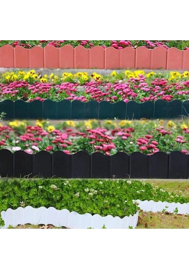 Trendooze 20x Bahçe Kenar Bordürü, Yatak Kenarı Dekoratif, Modern Tasarım