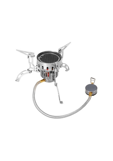 Ranyeek Kuru Dış Mekan Kamping Isıtıcı - Entegre Ateşleme Yok - Gri - 3500w Inframeri Isı Kaynağı, Paslanmaz Çelik, 225g Hafif Tasarım Gri