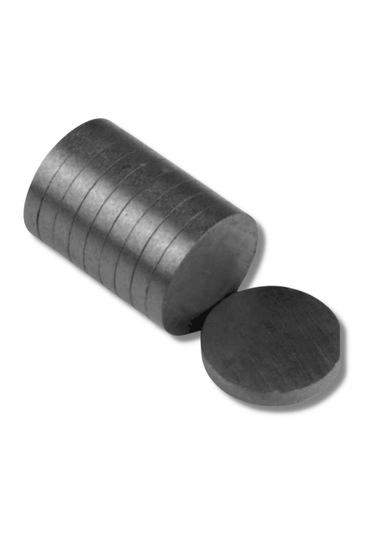 Ferrit Mıknatıs Oxit Magnet Çap 10 Mm Kalınlık 3 Mm Yuvarlak Kömür - 2.000 Adet