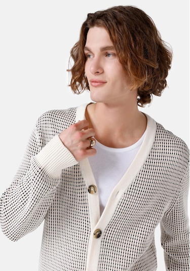 Colins Regular Fit Erkek Beyaz Hırka Cl1067003 Q1.v1 Ofw Beyaz