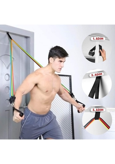 Deluxe Profesyonel Direnç Lastiği Seti Latex Premium 12 Parça