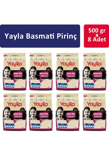 Yayla Basmati Pirinç 8 x 500 G