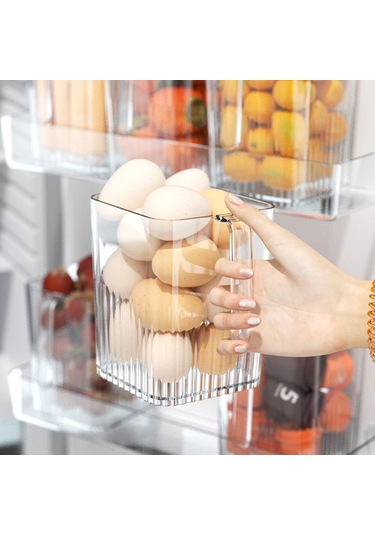 Padalink Pet Malzeme Dondurucu Yan Kapı Depolama Kutusu - Yemek Ayırma Ve Taze Tutma Fonksiyonu İle Transparent Tasarım Yeşil