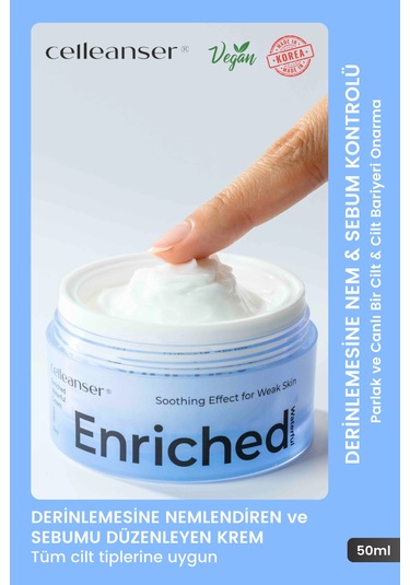 Celleanser Yoğun Nemlendirici Krem 50 ML