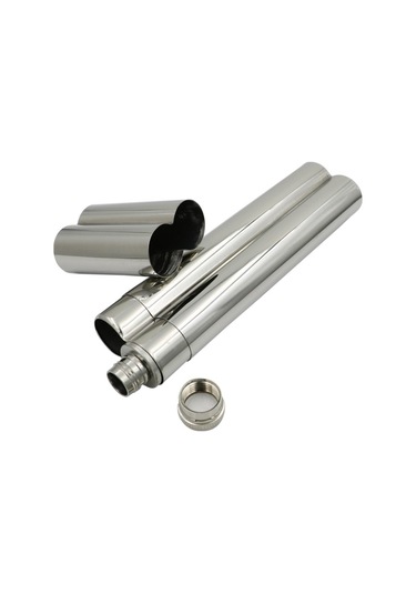 Çelik 2 Li Kapaklı Puro Kılıfı ve İçki Matarası Ps01