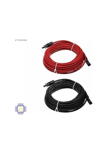 Güneş Paneli Kablosu Solar Kablo 6mm 10+10 Toplam 20 Metre Mc4