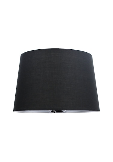 Siyah Abajur Başlık Kumaş Konik Çap 35 Cm A879 Siyah