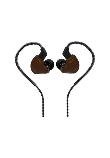 Pazly Kahverengi/siyah Ccz Profesyonel Kulak İçi Kulaklık Ergonomik Tasarım 10mm Çift Manyetik Bas Ve Tiz Spor Müzik İçin Siyah