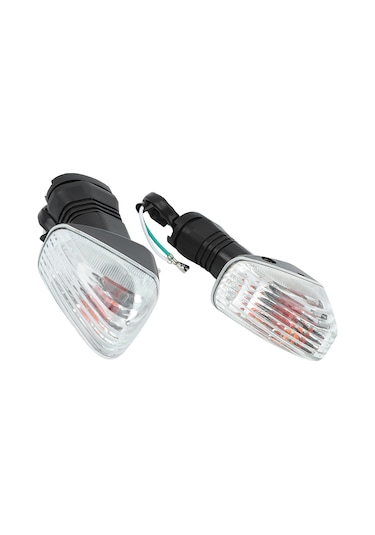 Xiyyadms Kawasakı Zx-6r İçin Dayanıklı Abs Sinyal Lambası Siyah-beyaz, 2 Adet - Kolay Kurulum, Enerji Tasarruflu, Motorcycle Dıy Değiştirme Parçası