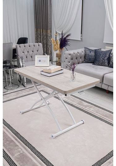 Juppo Üst Tabla Mdf Lizbon Oval Köşe Alt Beyaz Dışa Kıvrım