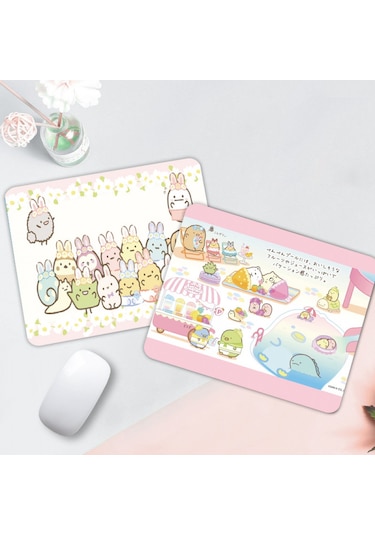 Kaymaz Mouse Pad Oyun Mouse Pad Çizgi Film Mouse Pad Kauçuk Mouse Pad Ofis Mouse Pad 210 260 2mm Pembe