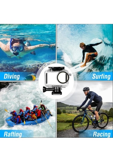 Dji Osmo Action 3/4/5 Uyumlu Su Geçirmez Kılıf Housing