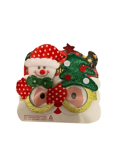 Yılbaşı Figürlü Gözlük Kardan Adam-çam Ağacı