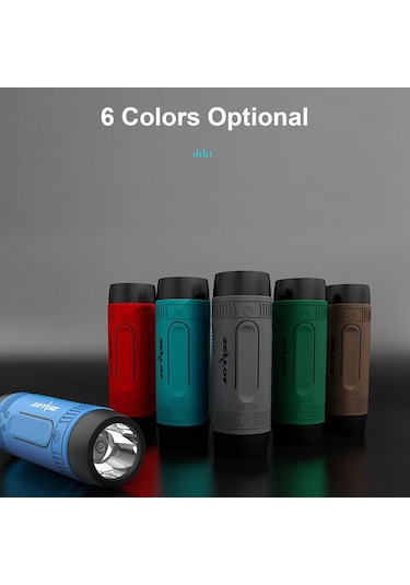 Teltree Zealot S1 Dış Mekan Bluetooth Hoparlörü - Ipx5 Su Geçirmez, Led Fener, Sos Modu, Tf Kart/desteği, 4000mah Pil, Mavi