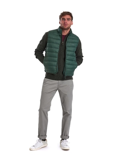 Barbour Tisbury Half Zip Kazak Gn79 Dk Seaweed Gri