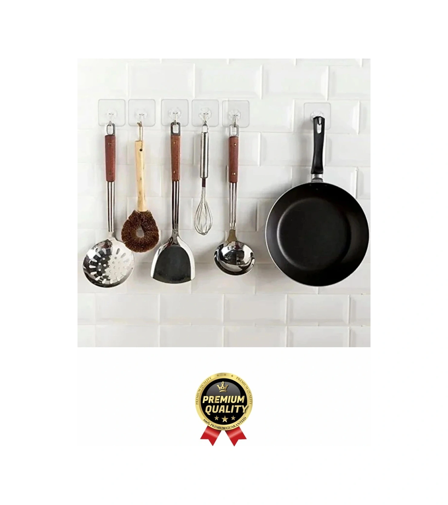 Çok Amaçlı Süper Güçlü Kendinden Yapışkanlı Kolay Montaj Duvar Mutfak Şeffaf Askılık Kancalı Askı Çok Renkli