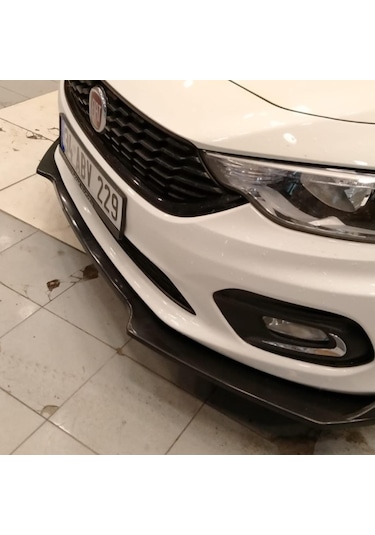 Fiat Egea Ön Tampon Eki Lip 3 Parça Parlak Siyah