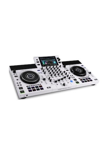 Denon Sc Live 4 4-deck Standalone Dj Kontrolcü, 7" Dokunmatik Ekran, Dahili Hoparlörler Ve Wı-fı - Beyaz