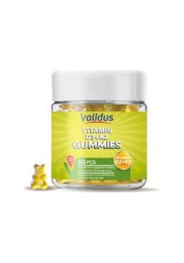 Validus Vitamin D3 1000 Iu K2 50 Mcg 60 Gummies