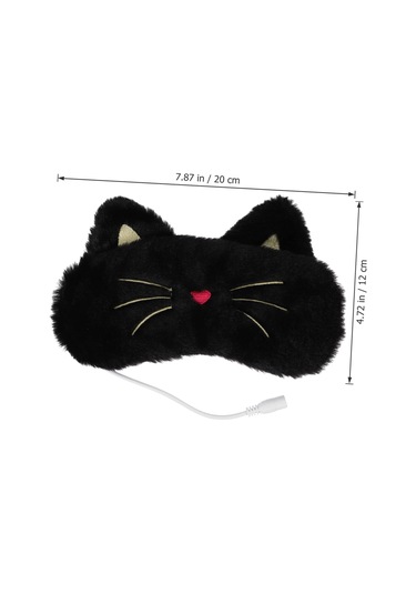 Lichen 1 Set Isıtma Maskesi Masajeador Sıcak Göz Elektrikli Göz Siyah