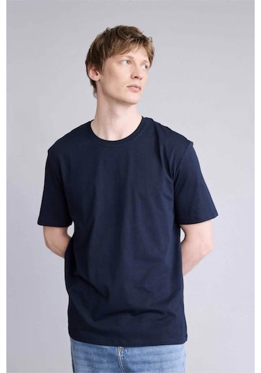 Defacto %100 Pamuk Basic Lacivert Erkek T-shirt V7699az/nv64 Lacivert Defacto %100 Pamuk Basic Lacivert Erkek T-shirt V7699az/nv64 Lacivert