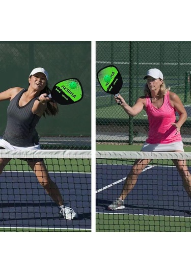 Hangfox Sahne Ve Spor İçin Ahşap Piknik Raketi Seti - 2 Raket, 4 Top, Taşınabilir Çanta İle Dış Etkinliklere Hazır