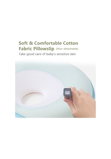 Yenidoğan Düz Başlı Bebek Yastığı Rahat Bebek Baş Şekillendirme Yastığı 0-12 Aylık Bebekler İçin Hafızalı Köpük Yastık