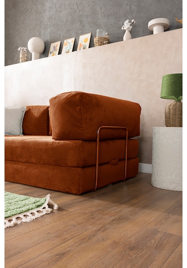 Argimo Godila Yatak Köşe Koltuk Turuncu