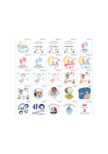 Famous Bebek Şekeri Magnet Bebek Mevlüt Hediyelik Isimli Kapak Açacak  (434856298)