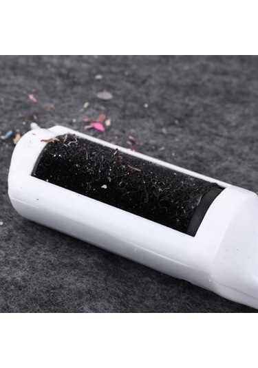 Buffer Taşınabilir Elektrostatik Hazneli Rulo Şeklinde Evcil Hayvan Tüyü Saç Toplayıcısı Mavi