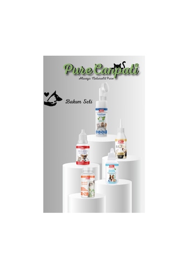 Purecanpati Kedi Bakım Seti Pati Göz Kulak Ağız Bakım Temizleyici