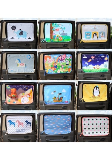 Sones Araba Perdesi Güneş Kremi Yalıtım Penceresi Güneşlik Kapağı Oto Aksesuarları, Boyutu: Yaklaşık 52 68cm, Rastgele Stil Teslimat