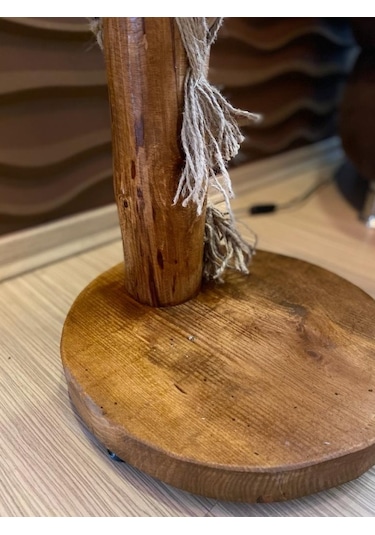 ArtAğaçTasarım Ağaç Lambader Doğal Ahşap Halikarnas Serisi Min. 180 Cm