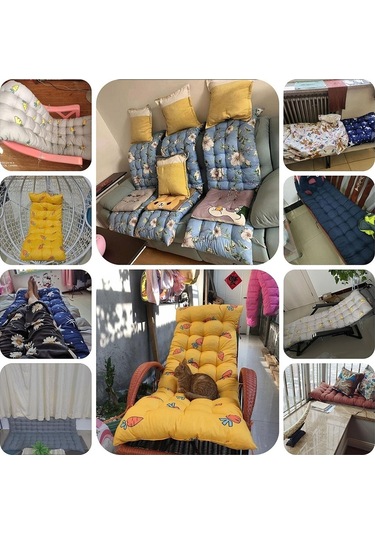 Sones 170 X 53 X 8cm Kalınlaştırılmış Baskılı Kapşonlu Askılı Ev Veranda Şezlong Matı Hawaii Stili