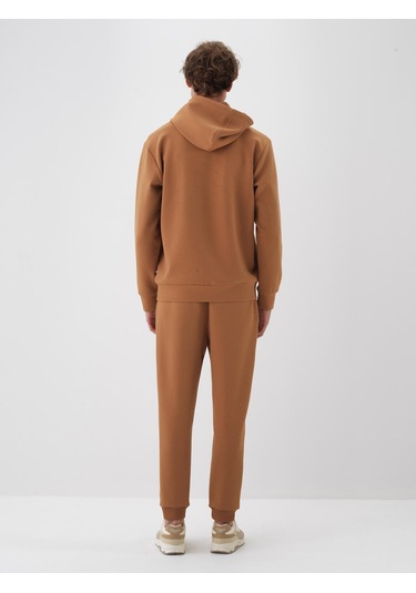 Camel Pamuk Dokulu Regular Fit Sweat Pantolon 380186 Camel