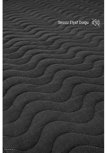 Micro Kapitone Fitted Full Kenar Su Sıvı Geçirmez Alez Kömür Grisi