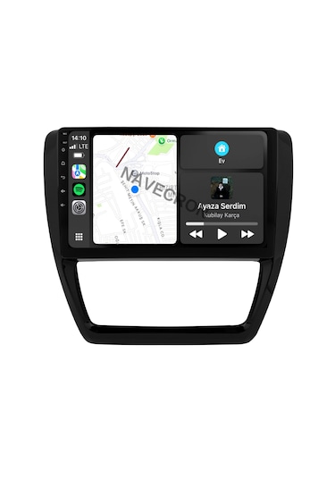 Volkswagen Jetta 2011-17 10" Uyumlu Androıd Multimedya Gerçek 2/32 Kablosuz Carplay Geri Görüş Kameralı 10"