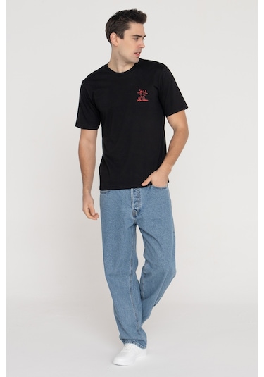 Jack & Jones Erkek Gögüs Logo Baskili %100 Pamuk Tişört - Walk - 12289737 Black Siyah Jack & Jones Erkek Gögüs Logo Baskili %100 Pamuk Tişört - Walk - 12289737 Black Siyah