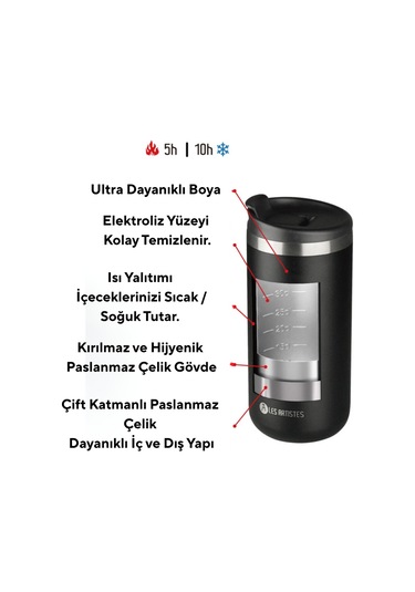 Les Artistes Paris Isı Yalıtımlı Çelik Termos Mug 350ml Cool Snoopy Çok Renkli