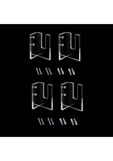 Sones 2 Çift Yx028-2 Kaykay Duvara Monteli Ekran Tutucu Şeffaf