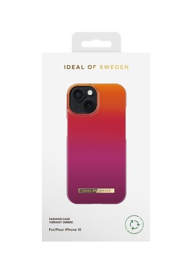 Fashion Case Apple Uyumlu iPhone 15 Vibrant Ombre Çok Renkli
