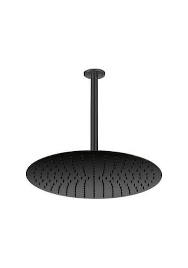 Gpd Ankastre Duş Başlığı Oval Slim Metal Ø40 Cm Siyah Ads24-S Siyah