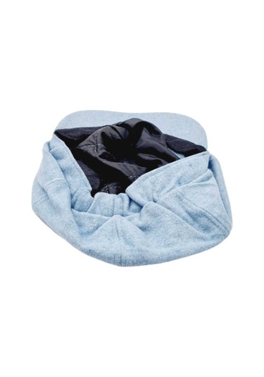 Uniquetrenders Kadın Arkadan Lastikli Kışlık Baretta Şapka Bebe Mavi