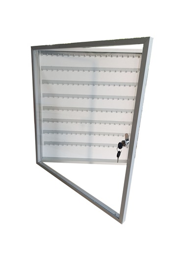 150'li Şeffaf Kapak Alüminyum Anahtar Dolabı